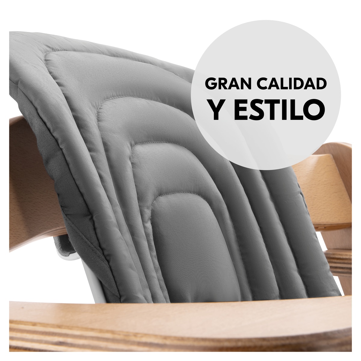 Almofada para Cadeiras de Refeição Highchair Baby Seat Pad Cinzento-escuro-7