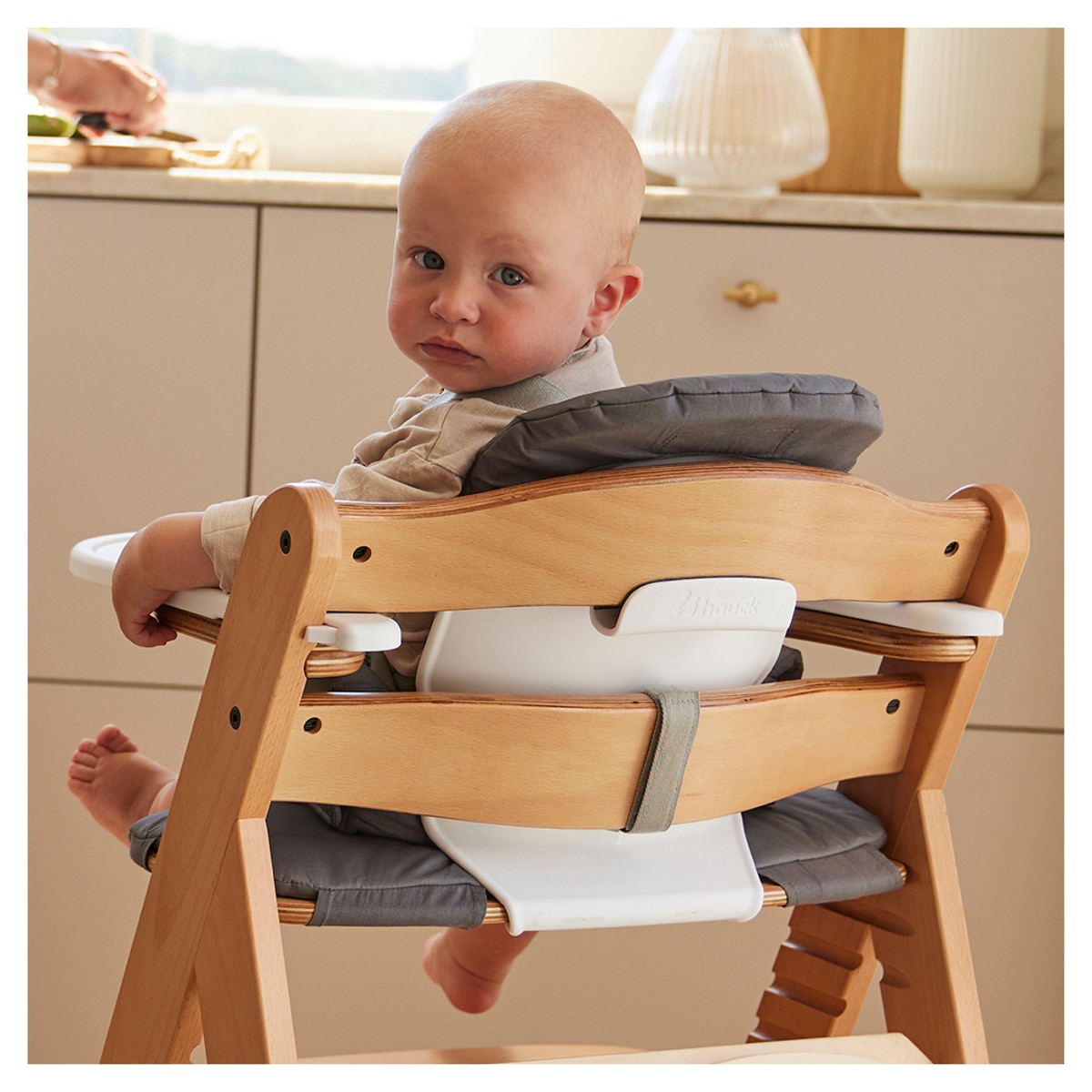 Almofada para Cadeiras de Refeição Highchair Baby Seat Pad Cinzento-escuro-24