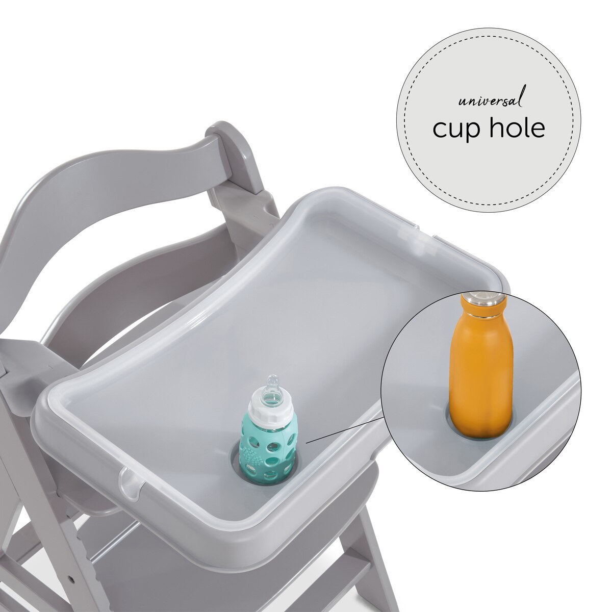 Tabuleiro Amovível para Cadeira de Refeição Alpha+ e Beta+ Alpha Tray Cinzento-11