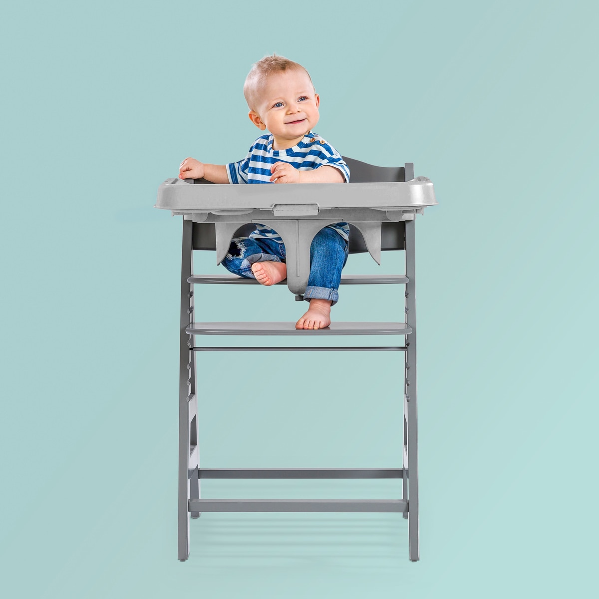 Tabuleiro Amovível para Cadeira de Refeição Alpha+ e Beta+ Alpha Tray Cinzento-13