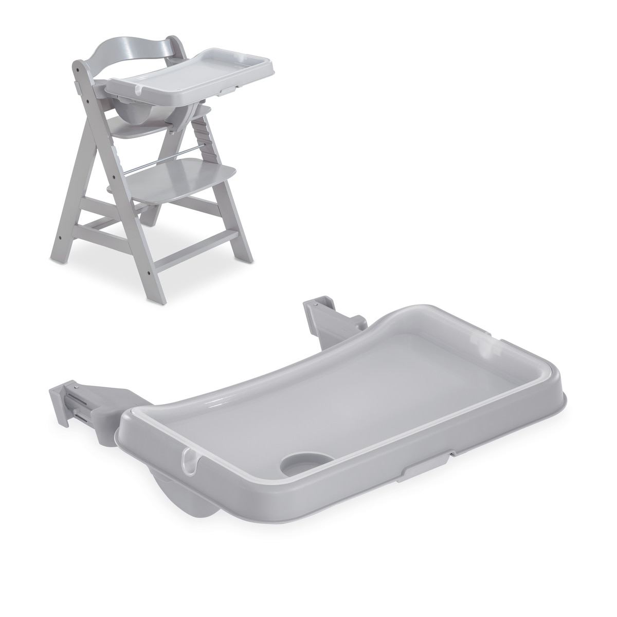 Tabuleiro Amovível para Cadeira de Refeição Alpha+ e Beta+ Alpha Tray Cinzento-17