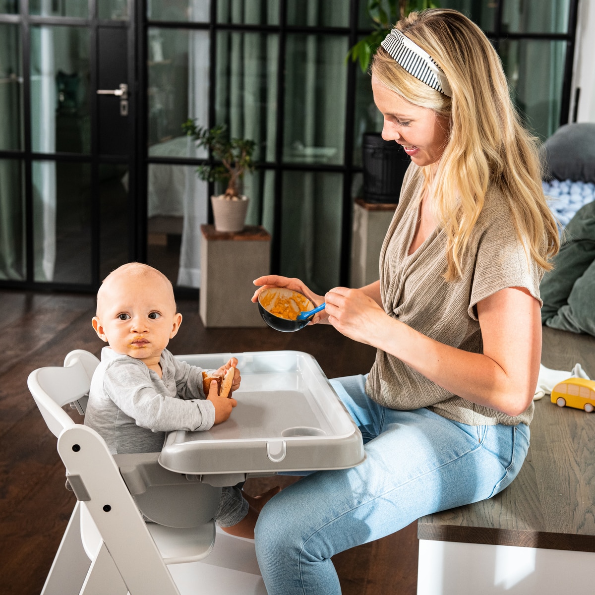 Tabuleiro Amovível para Cadeira de Refeição Alpha+ e Beta+ Alpha Tray Cinzento-28