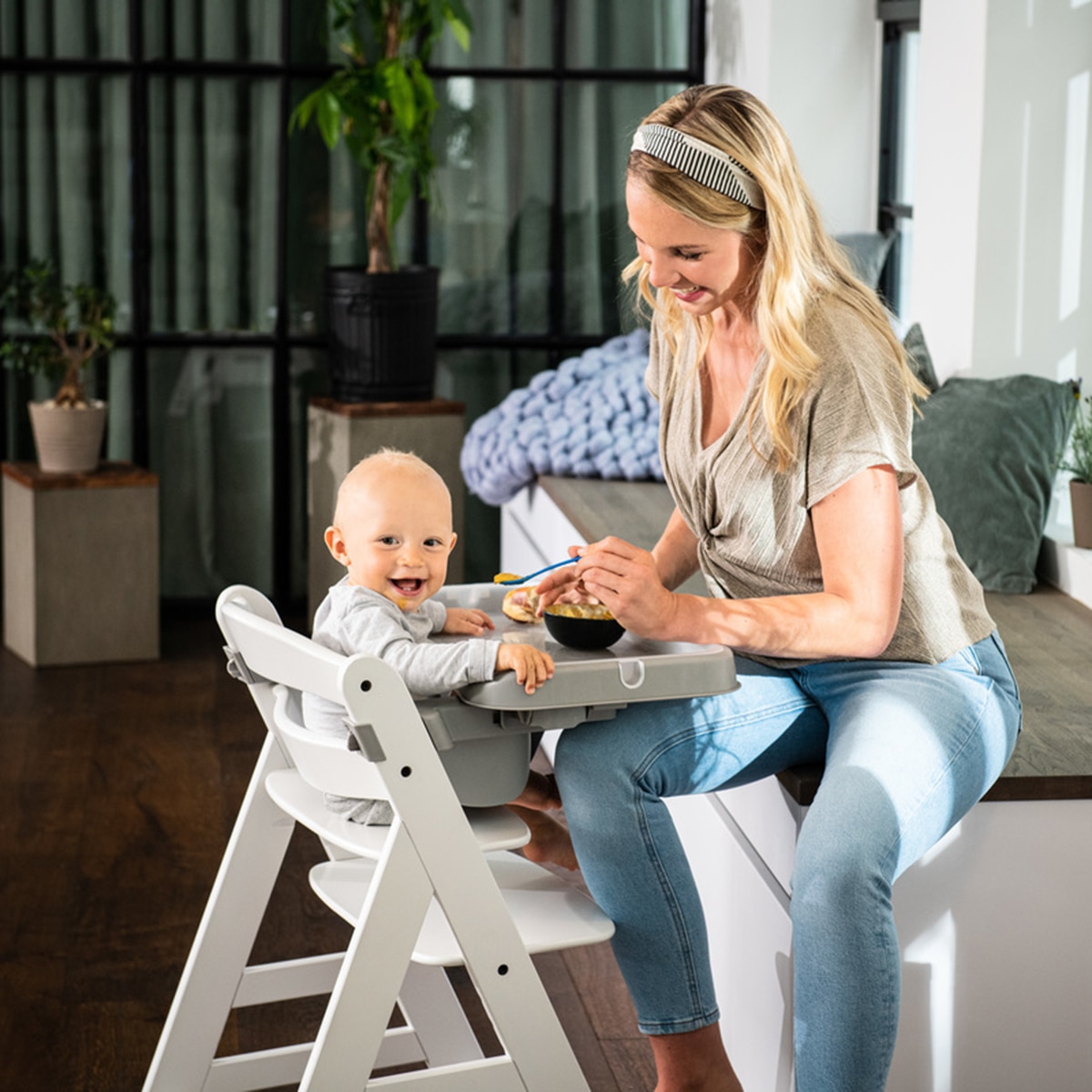 Tabuleiro Amovível para Cadeira de Refeição Alpha+ e Beta+ Alpha Tray Cinzento-31