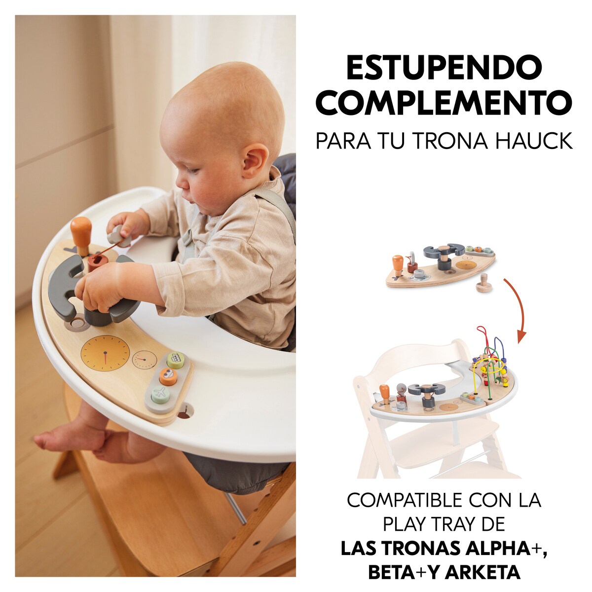 Brinquedo de Madeira para Cadeira de Refeição Evolutiva Play Cockpit Multicolor-3