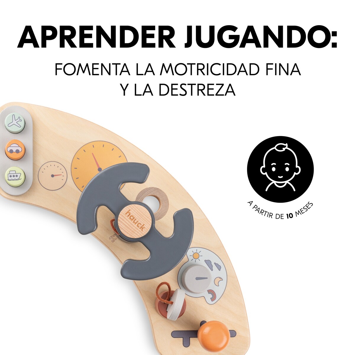 Brinquedo de Madeira para Cadeira de Refeição Evolutiva Play Cockpit Multicolor-4