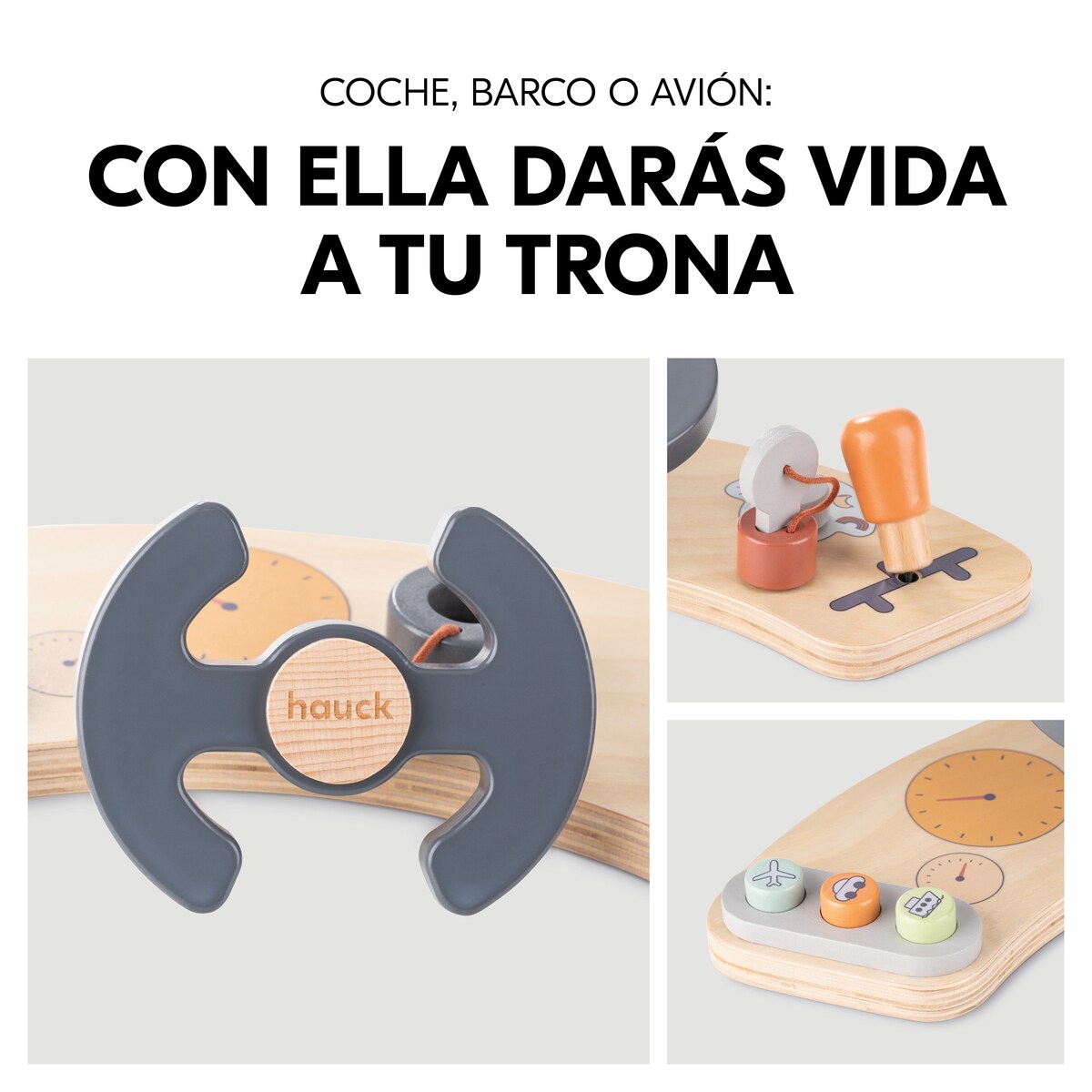 Brinquedo de Madeira para Cadeira de Refeição Evolutiva Play Cockpit Multicolor-6