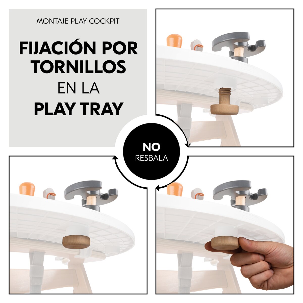 Brinquedo de Madeira para Cadeira de Refeição Evolutiva Play Cockpit Multicolor-7