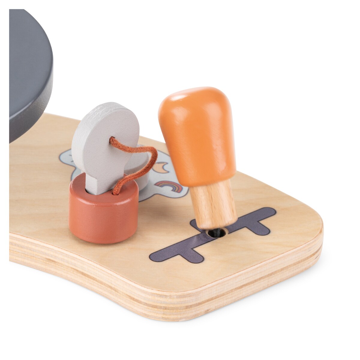 Brinquedo de Madeira para Cadeira de Refeição Evolutiva Play Cockpit Multicolor-13