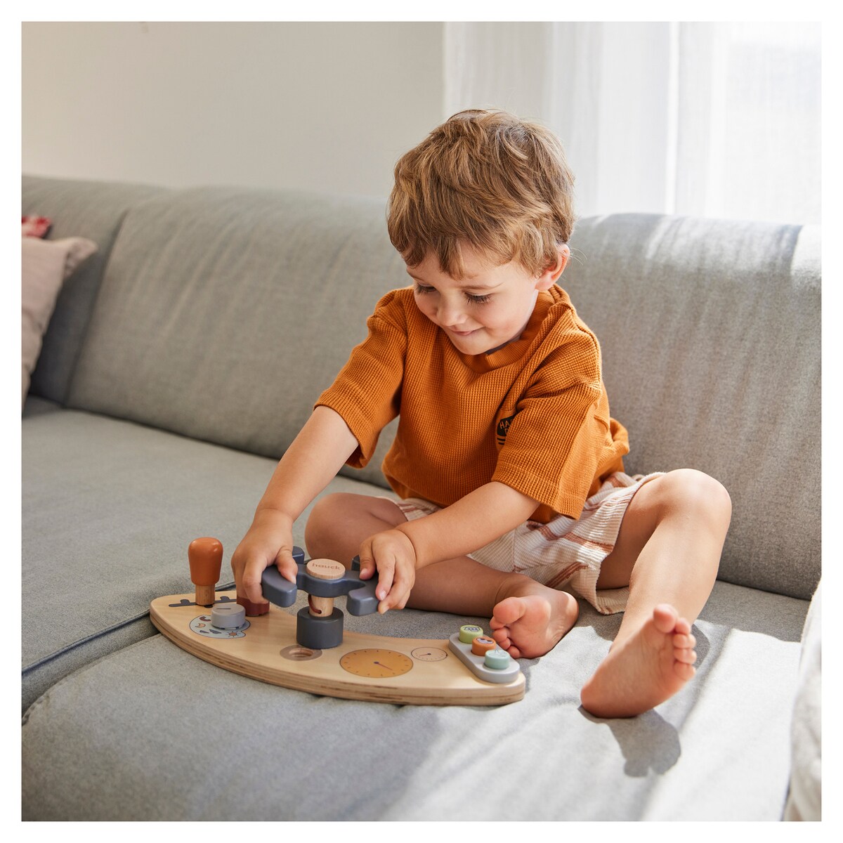 Brinquedo de Madeira para Cadeira de Refeição Evolutiva Play Cockpit Multicolor-20