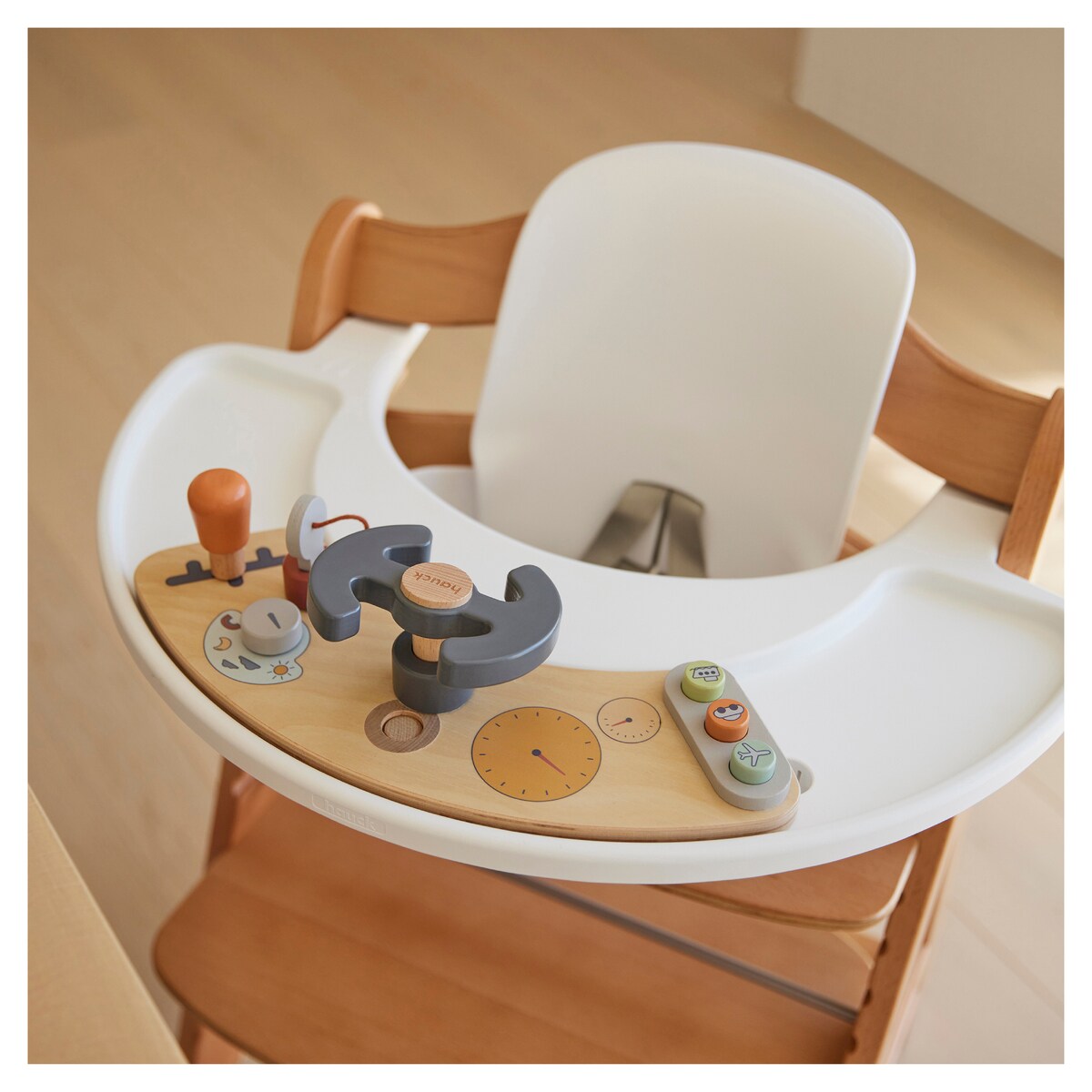 Brinquedo de Madeira para Cadeira de Refeição Evolutiva Play Cockpit Multicolor-23