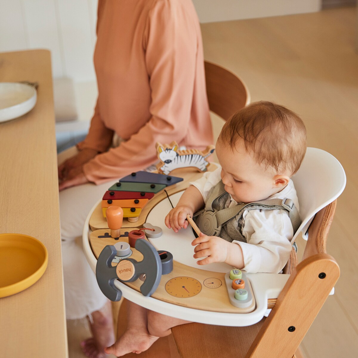 Brinquedo de Madeira para Cadeira de Refeição Evolutiva Play Cockpit Multicolor-27
