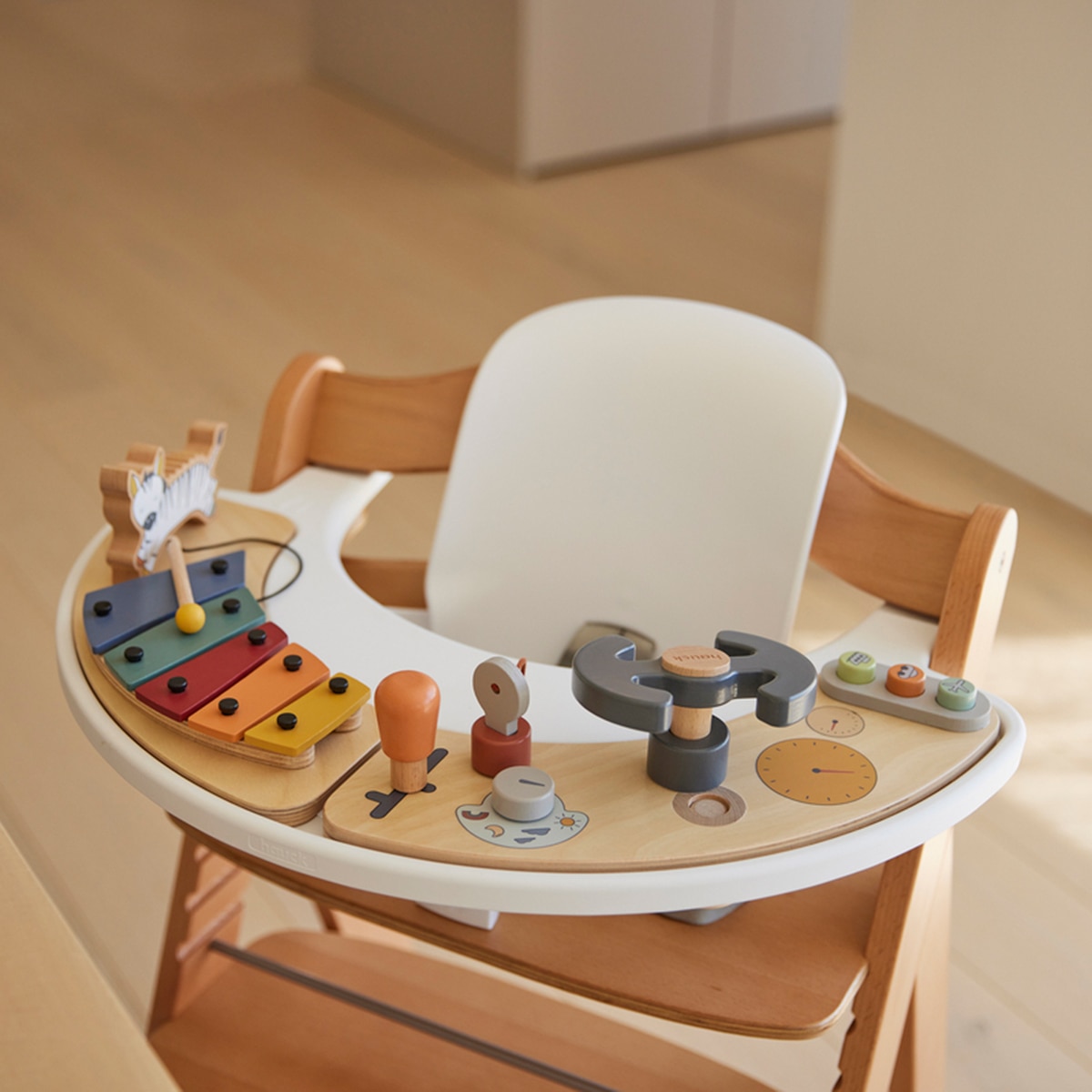 Brinquedo de Madeira para Cadeira de Refeição Evolutiva Play Cockpit Multicolor-29