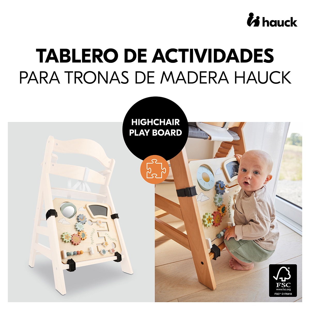 Brinquedo para Cadeira de Refeição Highchair Play Board Multicolor-2