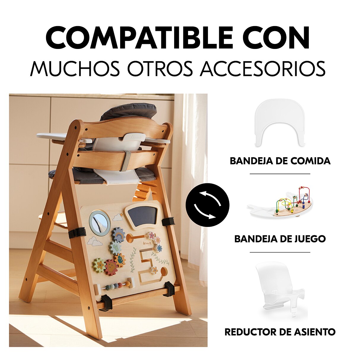 Brinquedo para Cadeira de Refeição Highchair Play Board Multicolor-8