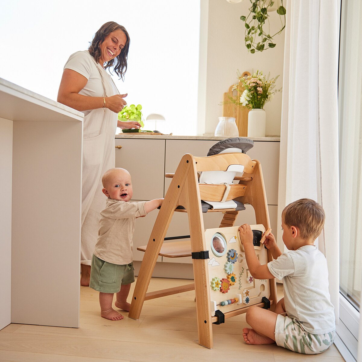 Brinquedo para Cadeira de Refeição Highchair Play Board Multicolor-12