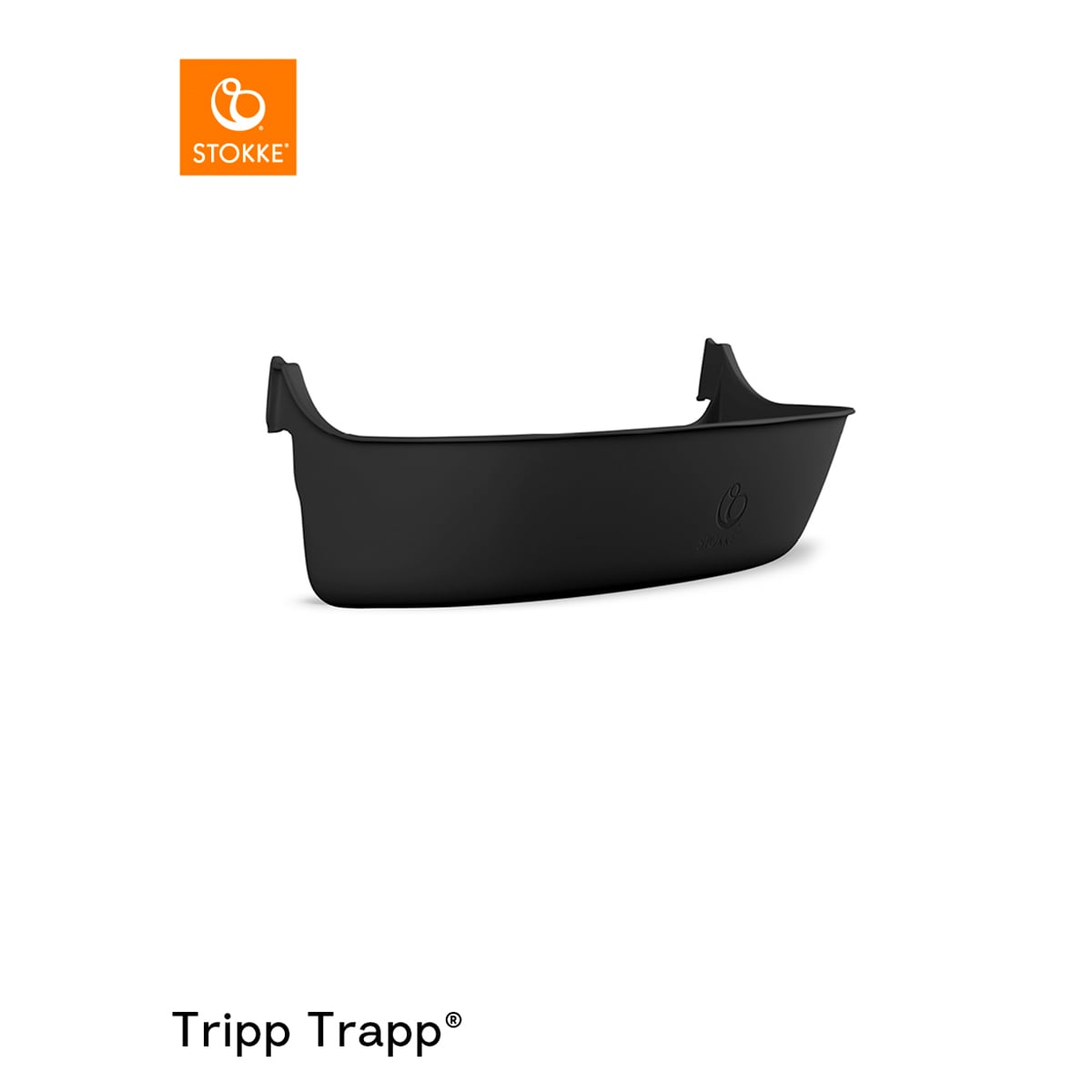 Suporte Storage Stokke ® para Cadeira de Papa Tripp Trapp - Branco Preto-1