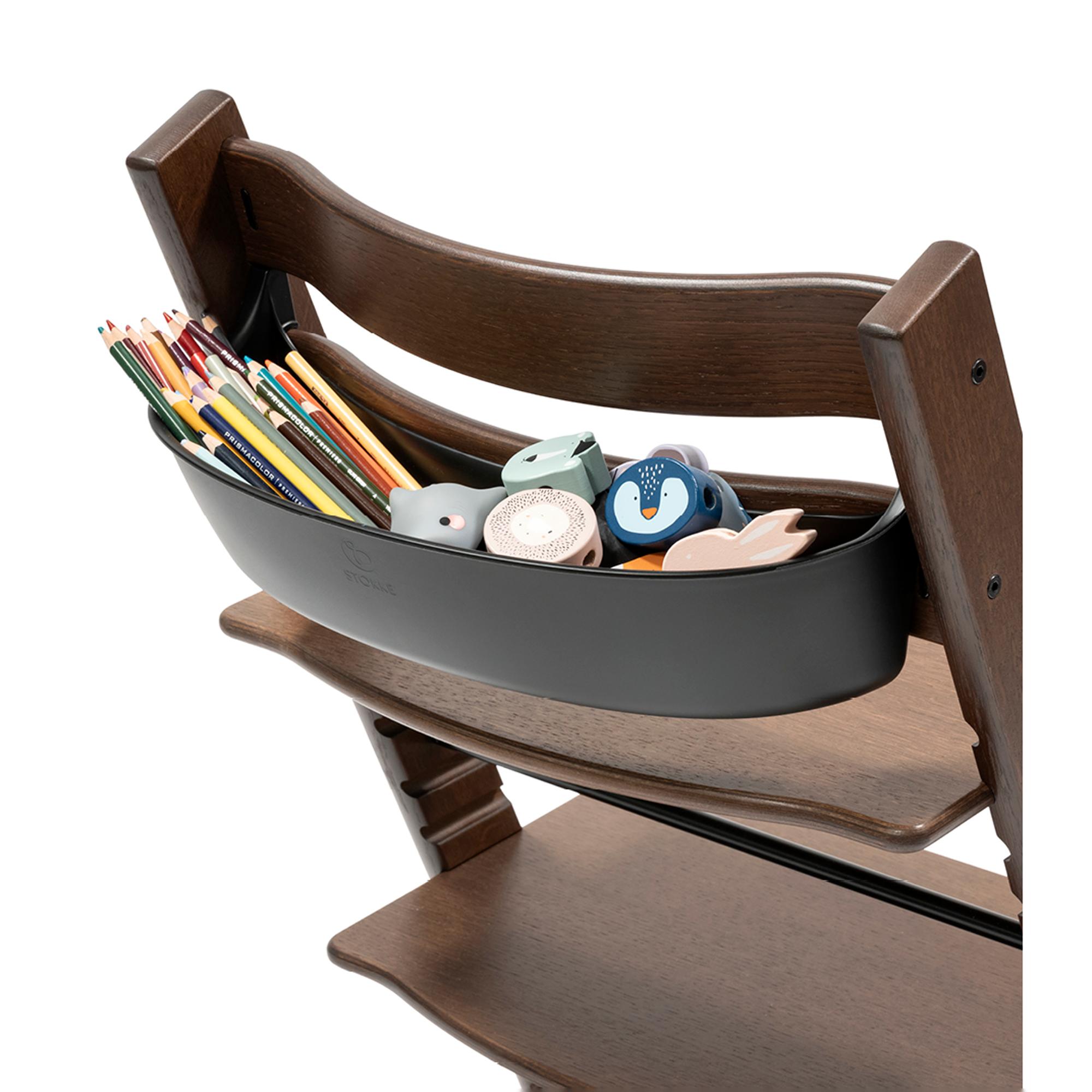 Soporte Storage Stokke ® para Trona Tripp Trapp blanco - Negro Negro-3