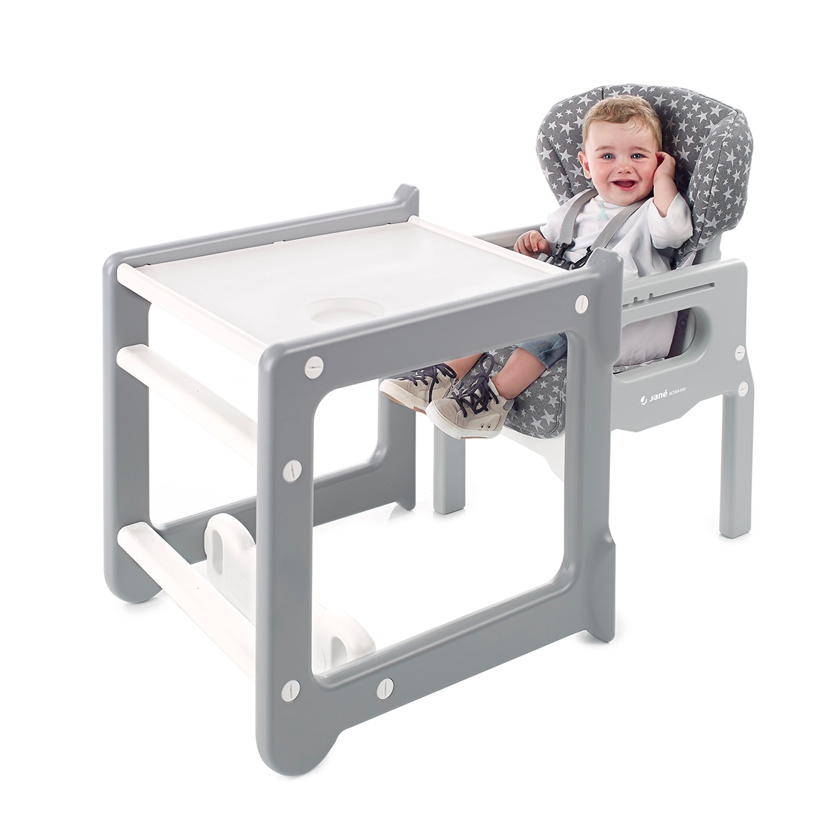 Trona Jané Activa Evo convertible en pupitre - Blanco Blanco-10
