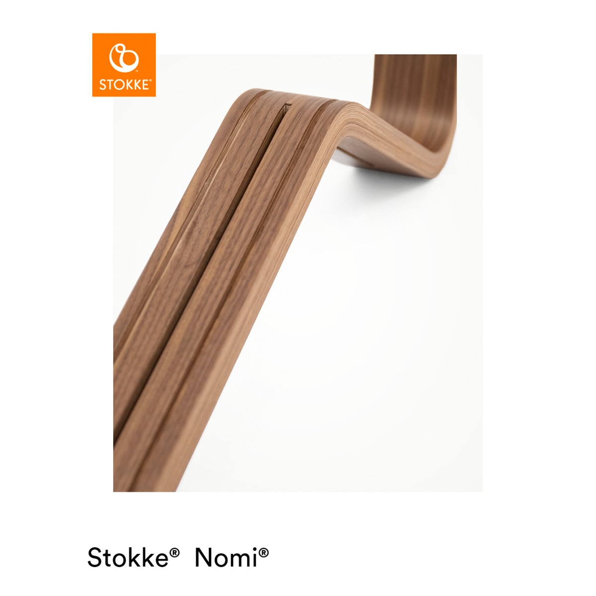 Trona Stokke Nomi madera nogal - Blanco Blanco-2