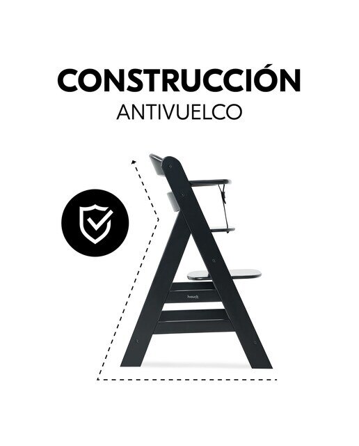 Imagen 6 de Trona Evolutiva Hauck Alpha+ - Negro Negro