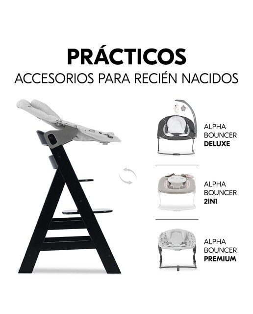 Imagen 9 de Trona Evolutiva Hauck Alpha+ - Negro Negro