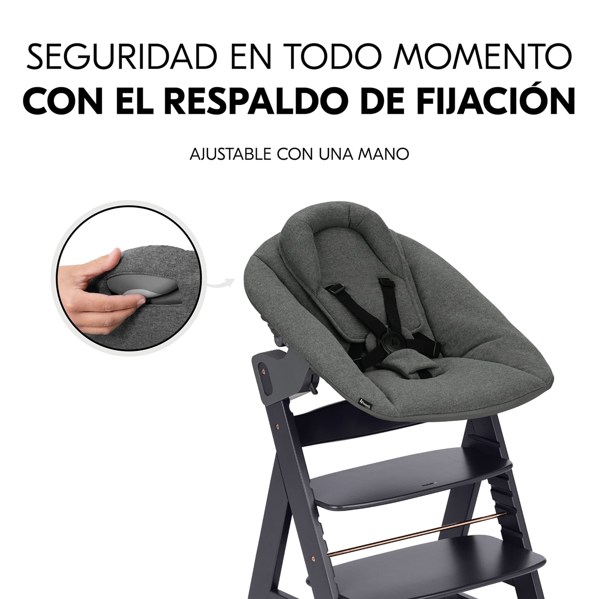 Cadeira de Refeição Evolutiva Alpha Newborn Set Plus Cinzento-escuro-5