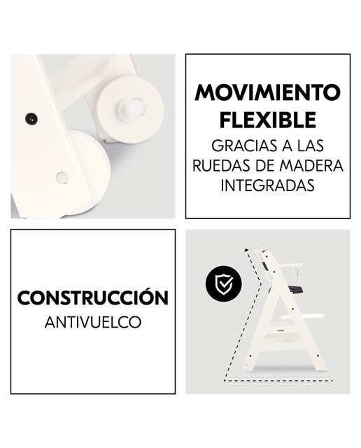 Trona Evolutiva Hauck Beta+ - Blanco Blanco-5