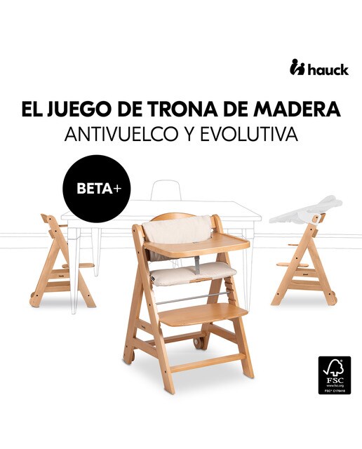 Cadeira de Refeição Evolutiva Beta+ Bege-2
