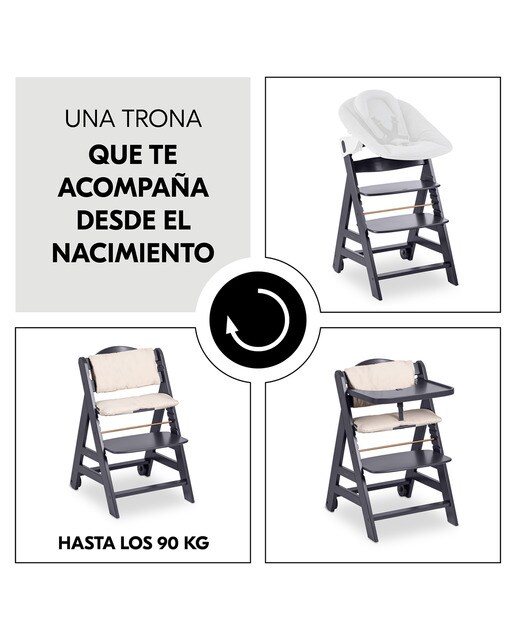 Cadeira de Refeição Evolutiva Beta+ Cinzento-escuro-3