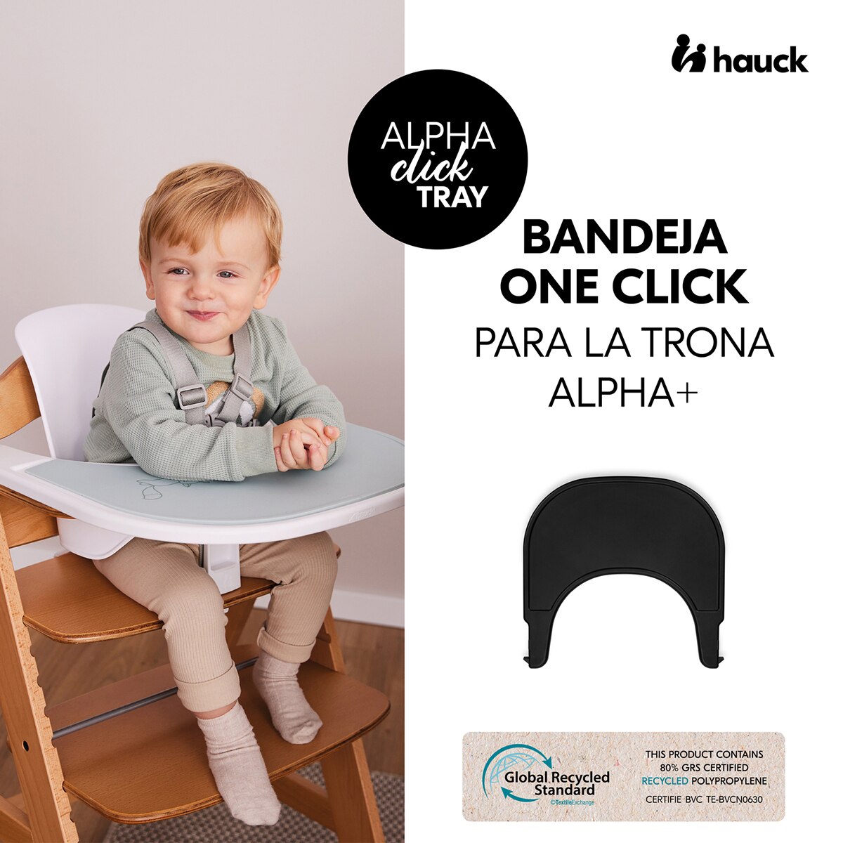 Cadeira de Refeição Evolutiva Alpha+ Conjunto de Tabuleiro Preto-14