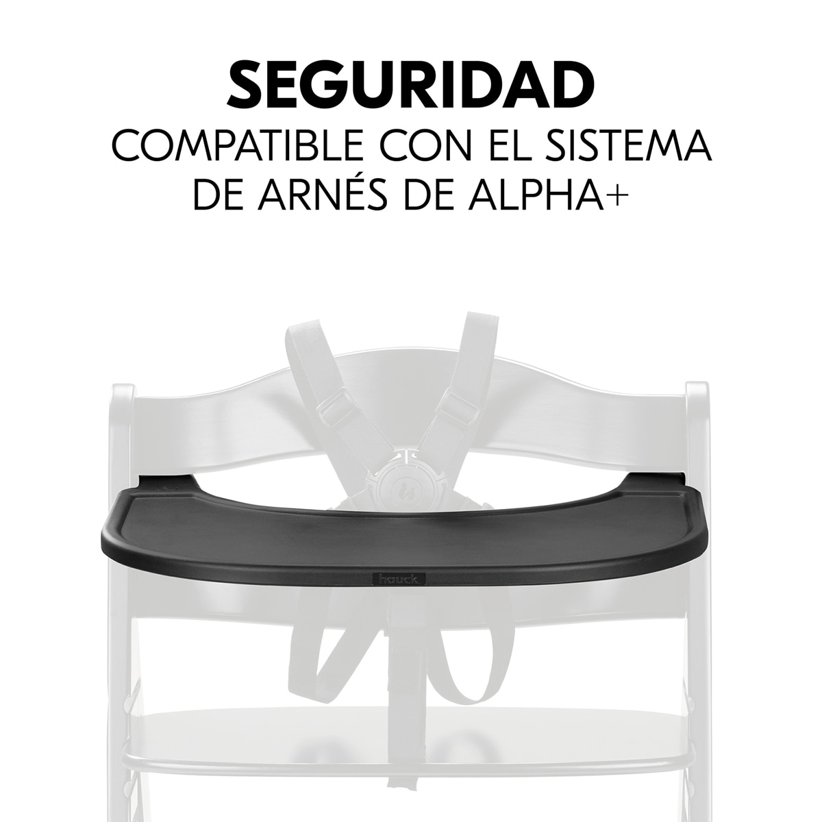 Cadeira de Refeição Evolutiva Alpha+ Conjunto de Tabuleiro Preto-18
