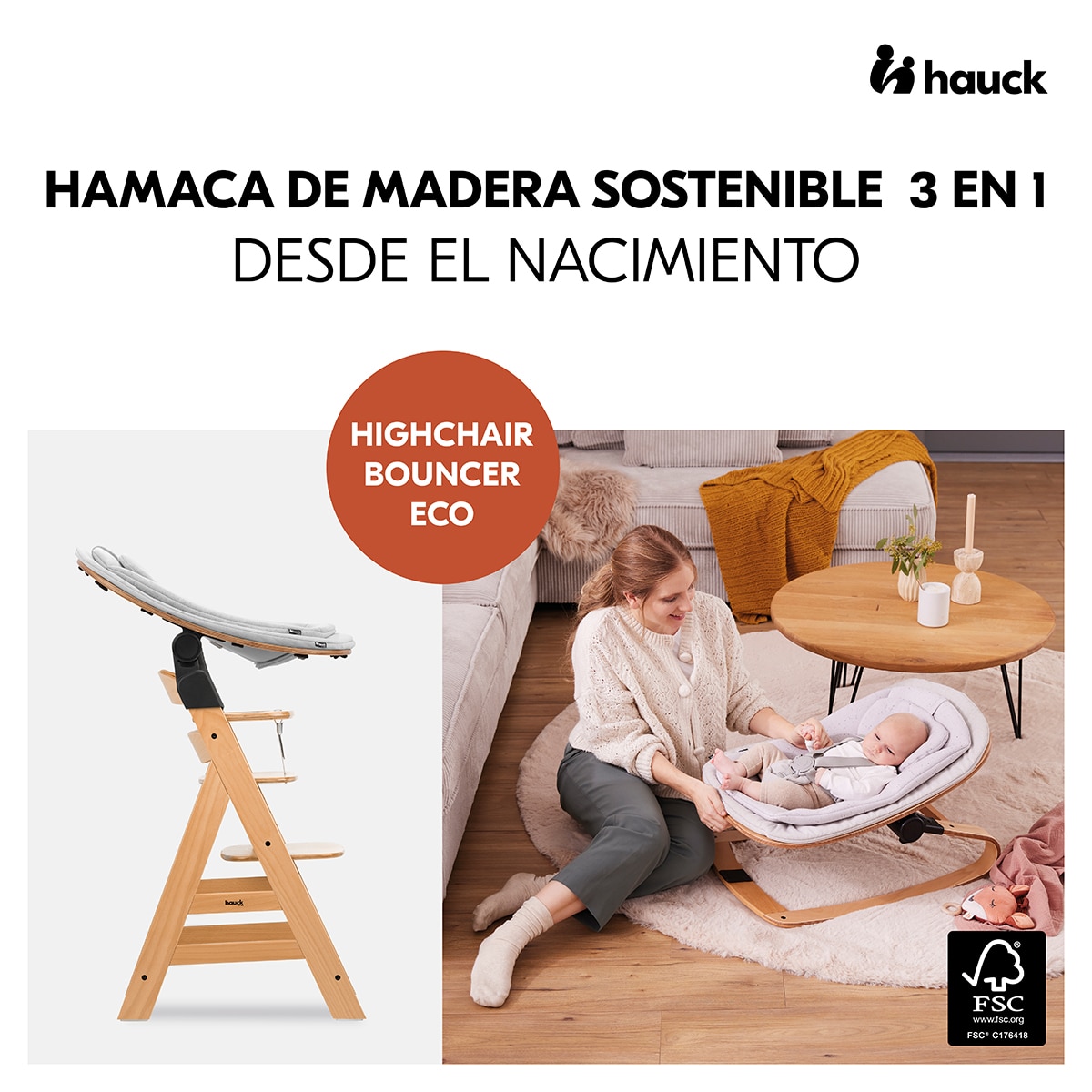 Cadeira de Refeição Evolutiva Beta+ Newborn Eco Set Natural-4