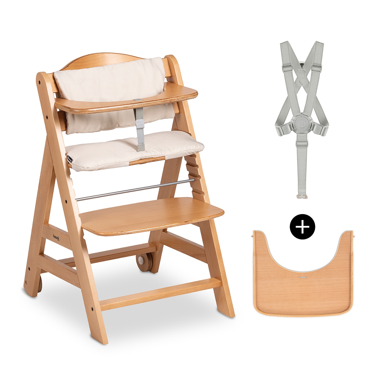 Cadeira de Refeição Evolutiva Beta+ Newborn Eco Set Natural-8