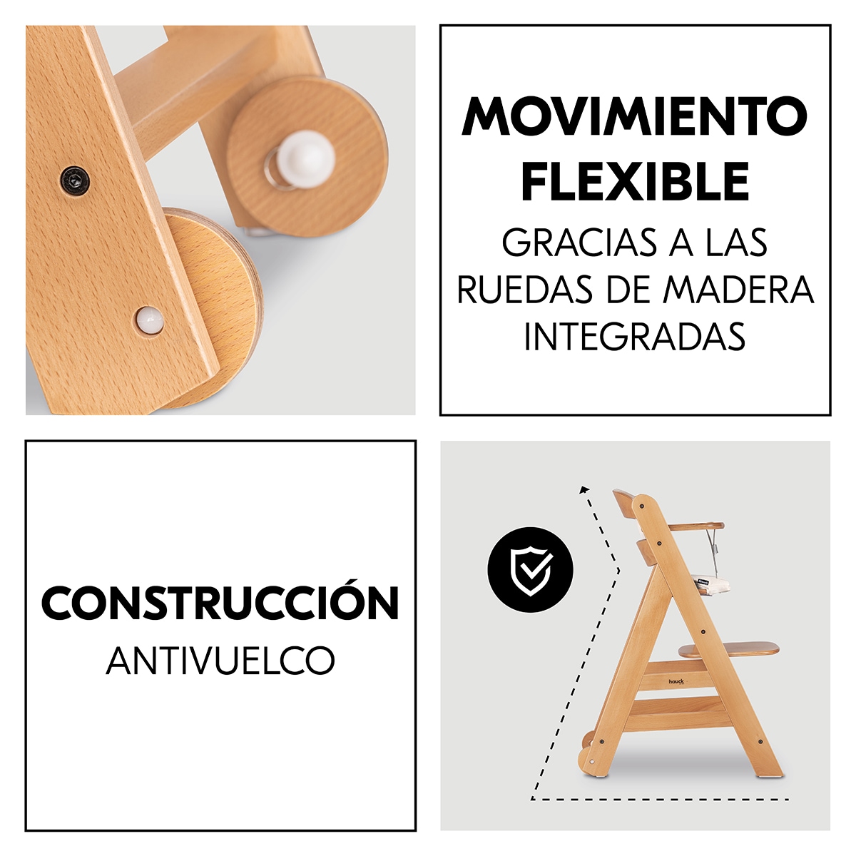 Cadeira de Refeição Evolutiva Beta+ Newborn Eco Set Natural-10