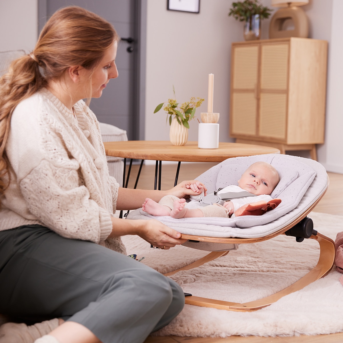 Cadeira de Refeição Evolutiva Beta+ Newborn Eco Set Natural-16