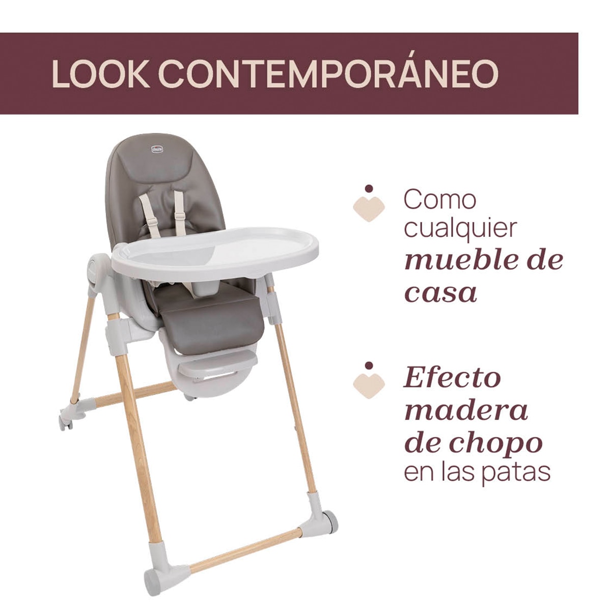 Cadeira de Refeição Polly Armonia Castanho-2