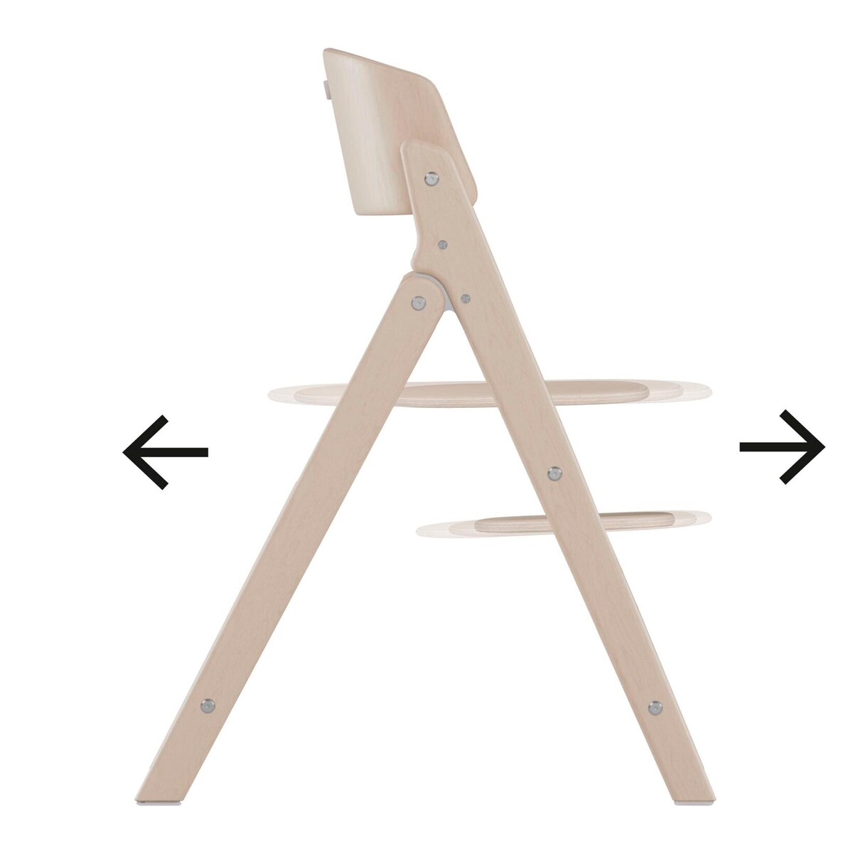 Cadeira de Refeição Dobrável Evolutiva Click & Fold 4in1 Castanho-escuro-5