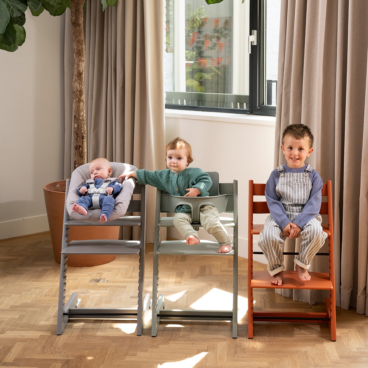 Tripp Trapp® Pack de Trona + Tripp Trapp® Newborn Set - Verde claro Verde claro-5