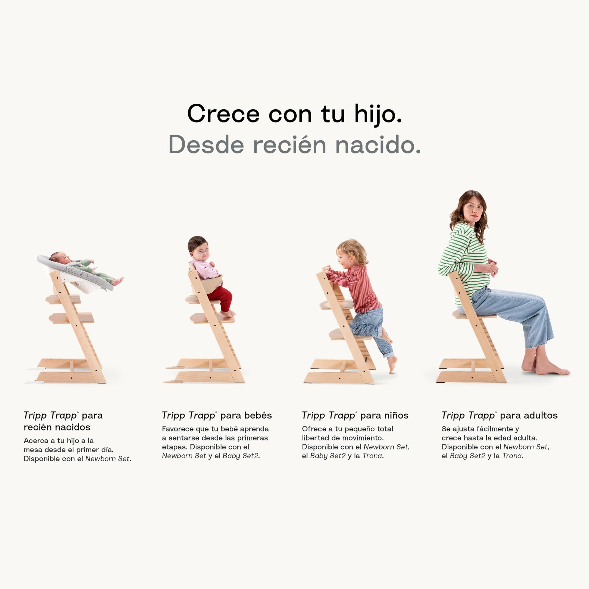 Tripp Trapp® Pack de Trona + Tripp Trapp® Newborn Set - Crudo Crudo-4