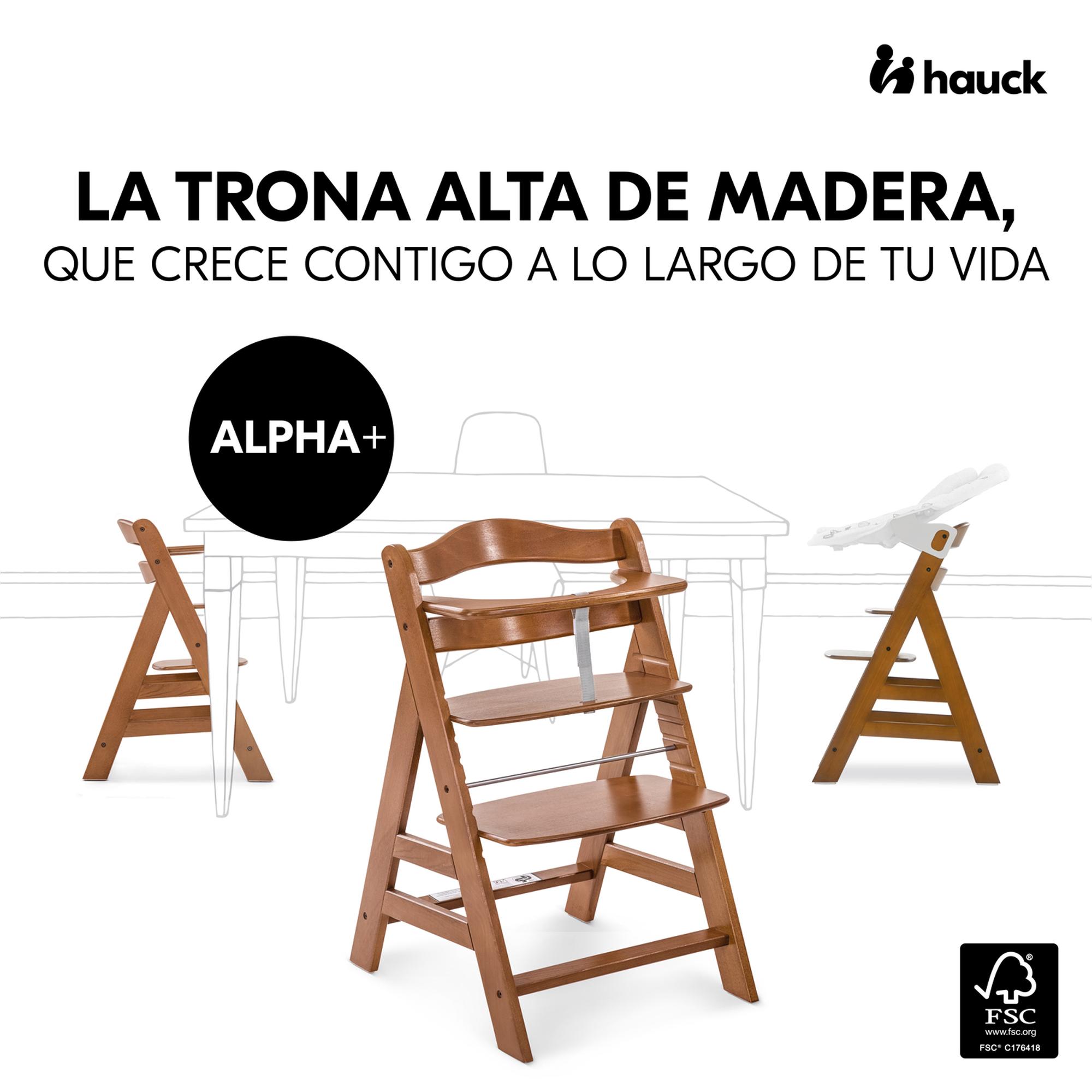 Cadeira de Refeição Evolutiva Alpha+ Castanho-3