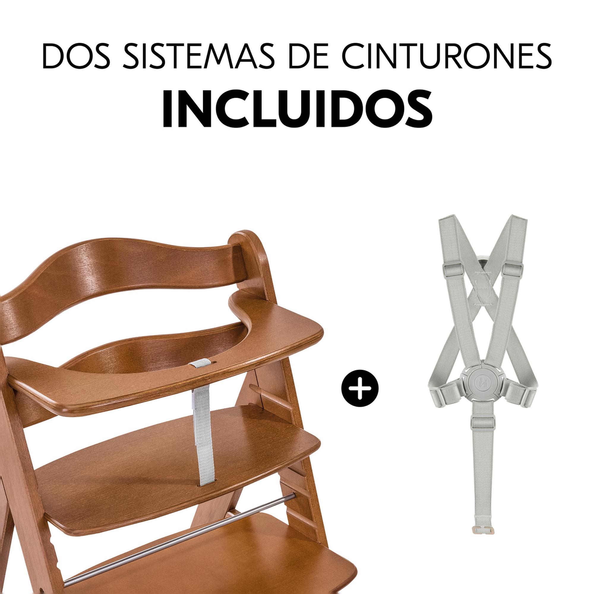 Cadeira de Refeição Evolutiva Alpha+ Castanho-8