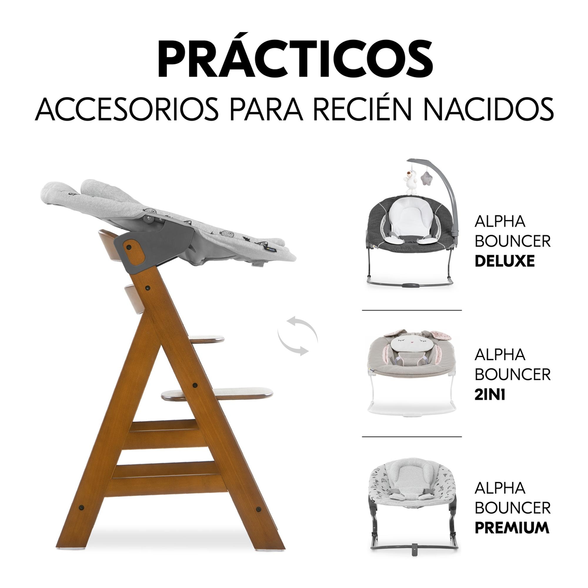 Cadeira de Refeição Evolutiva Alpha+ Castanho-10
