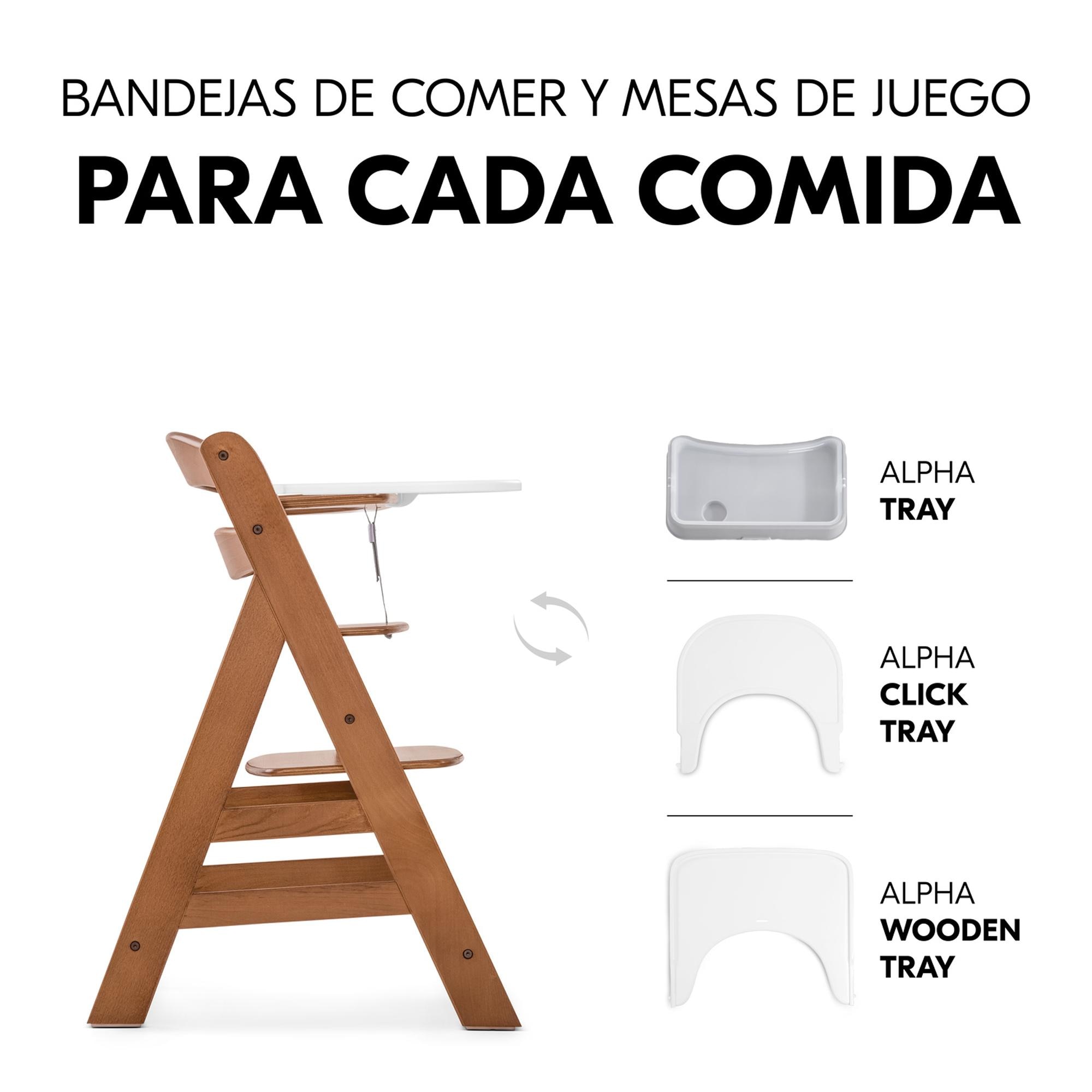 Cadeira de Refeição Evolutiva Alpha+ Castanho-11