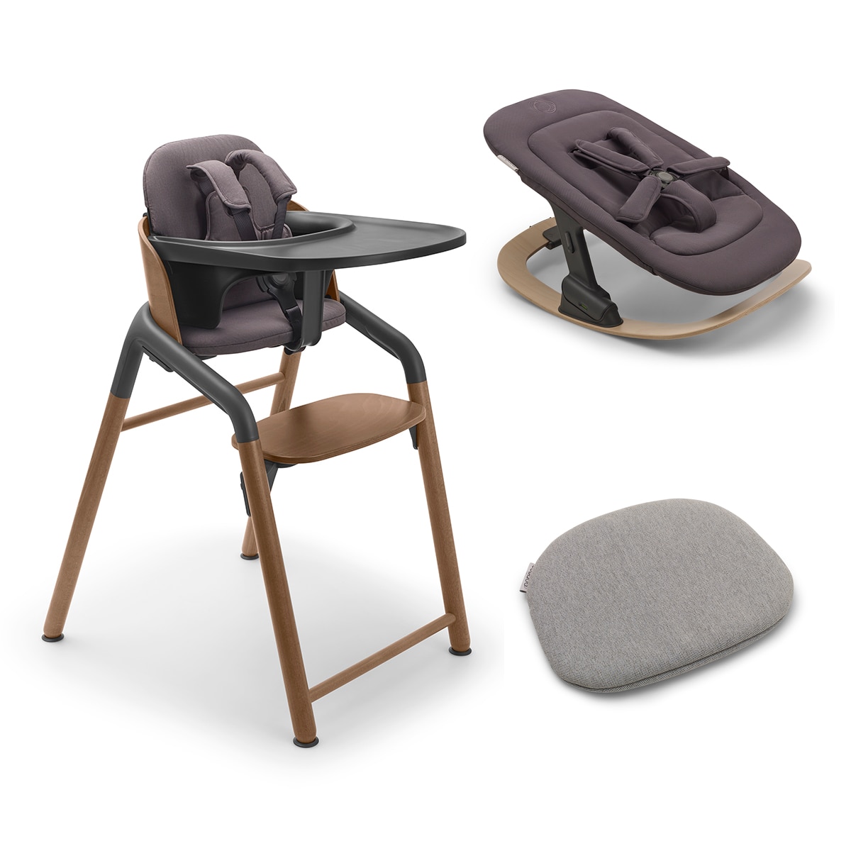 Pack completo Cadeira Bugaboo Giraffe cinzento 1