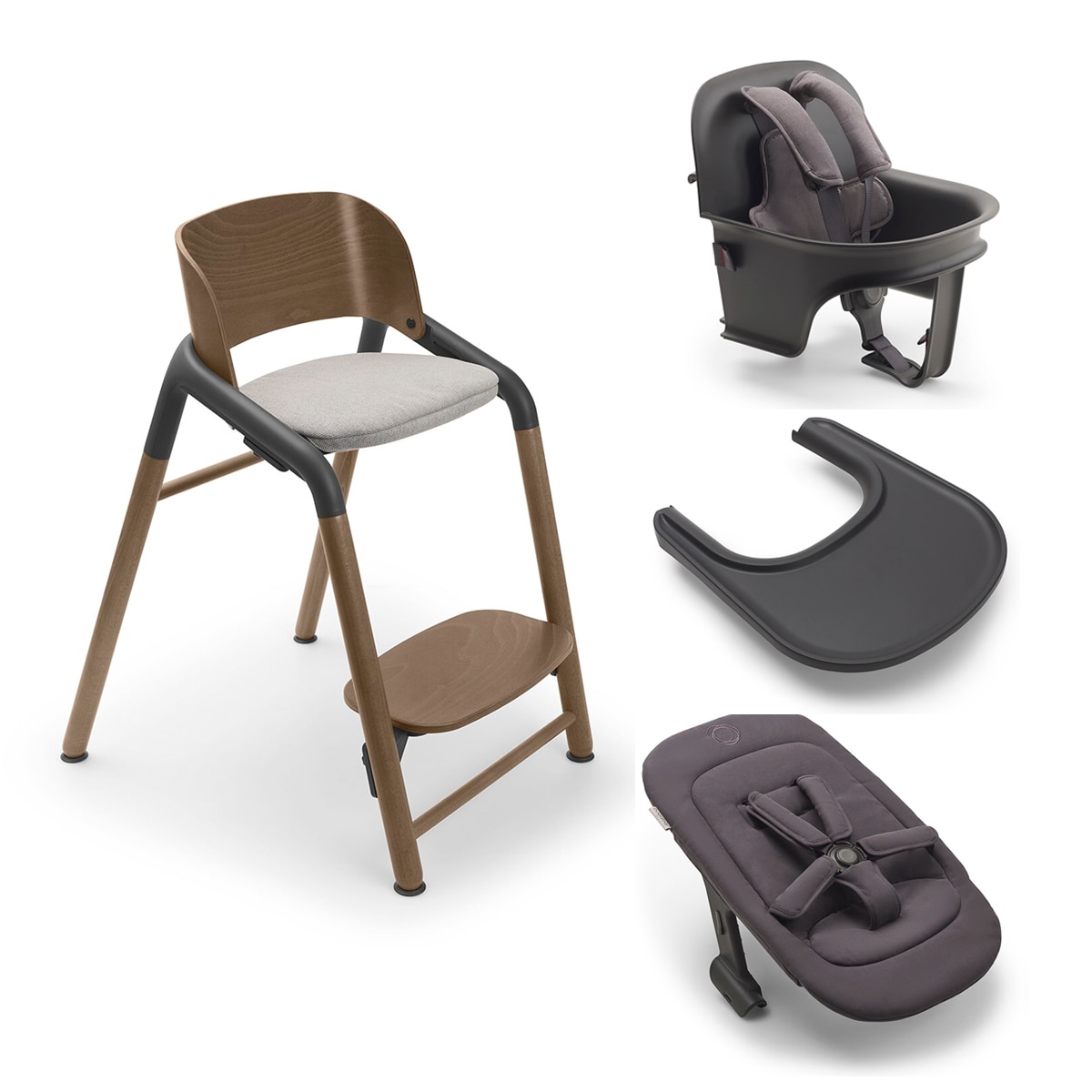 Imagem 0 de Pack Completo Cadeira Bugaboo Giraffe cinzento