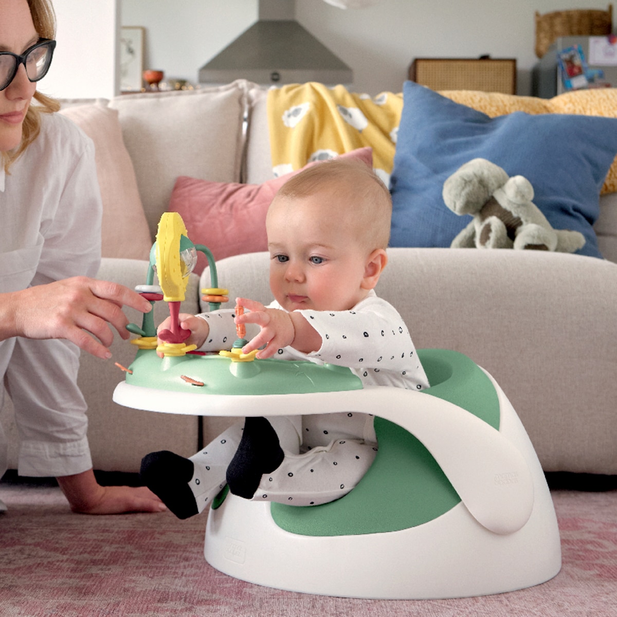 Centro de actividades Mamas & Papas Baby Snug Verde Agua-5