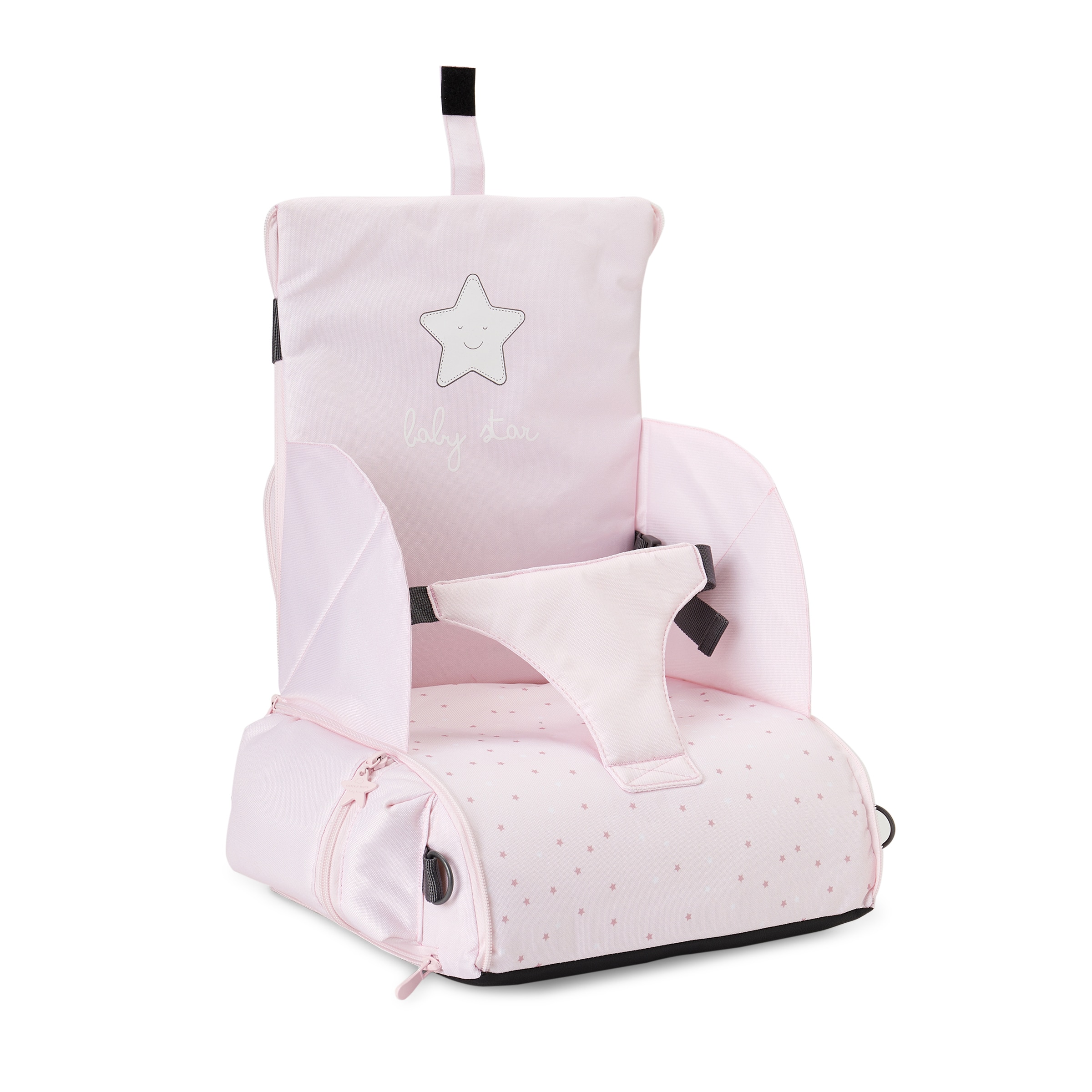 Trona de viaje Cotton Juice Baby Home estrellas - Rosa Rosa-1