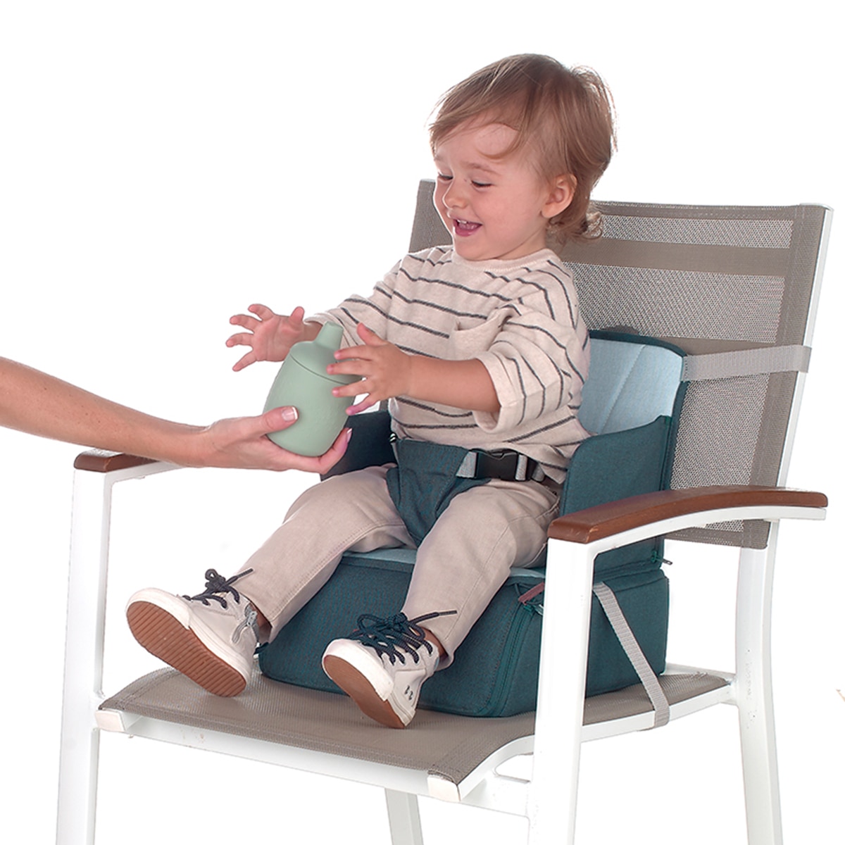 Saco de Cadeira de Refeição de Viagem Travel Booster Seat Azul-escuro-6