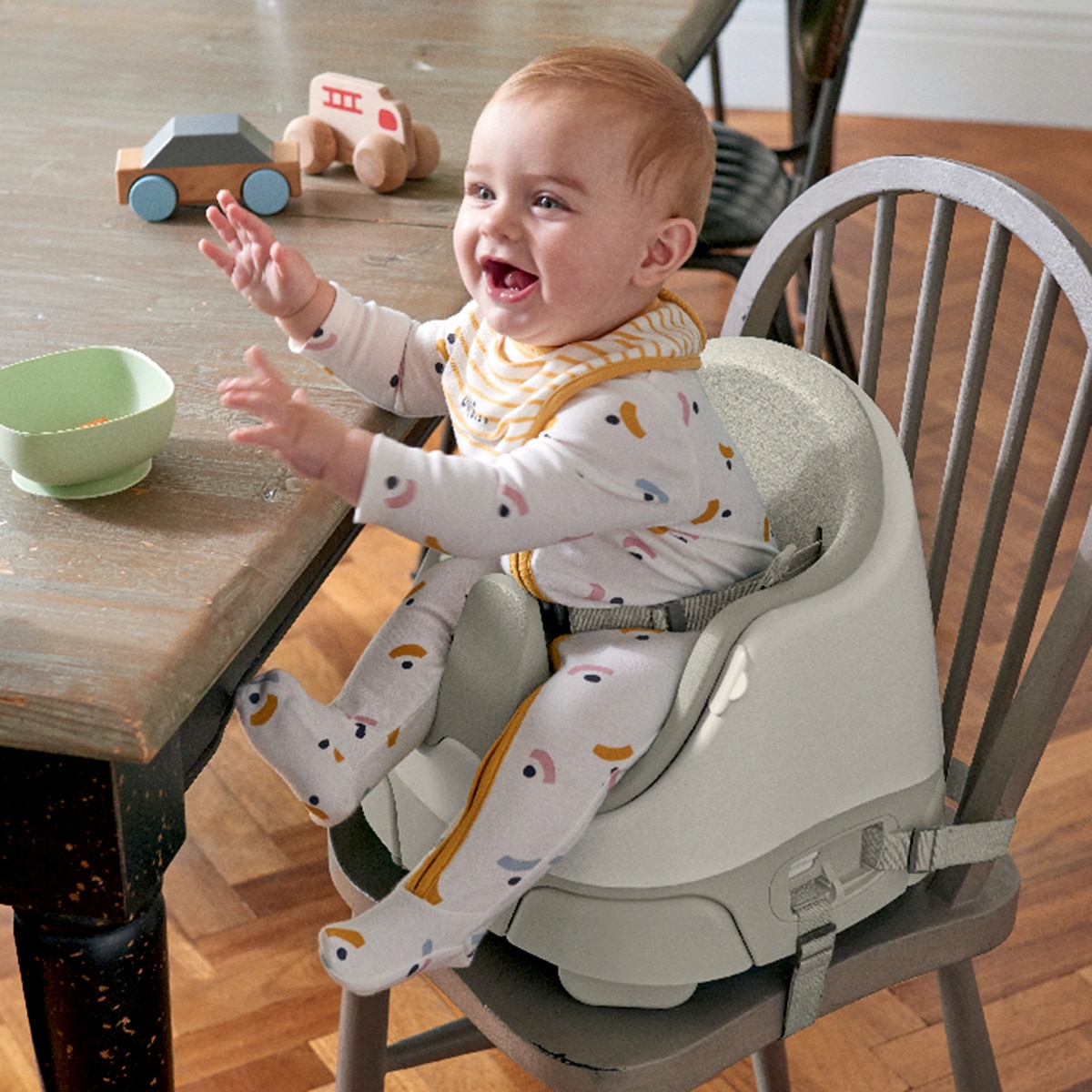 Centro de actividades y trona portatil Mamas & Papas Baby Bug Gris claro Gris claro-6