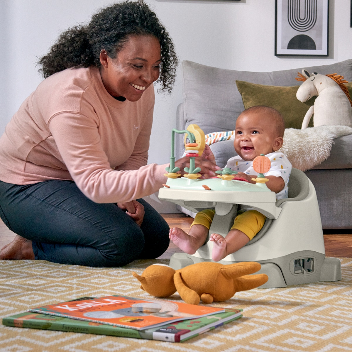 Centro de actividades y trona portatil Mamas & Papas Baby Bug Gris claro Gris claro-8